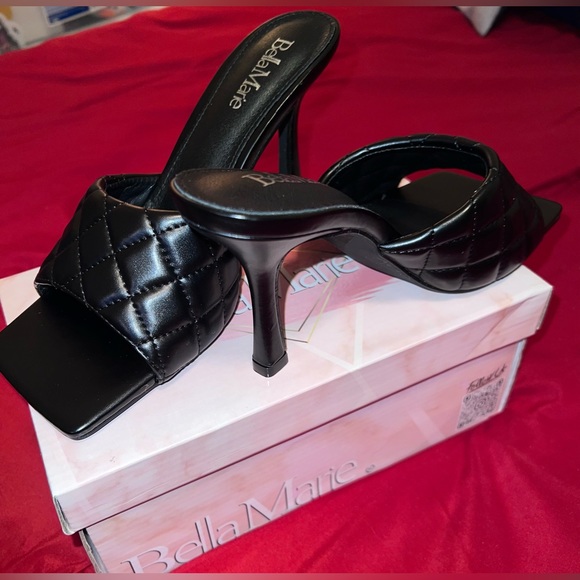 NWT Bella Marie Quilted Heels Size 8 - Picture 4 of 8